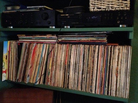 Parent's record shelves