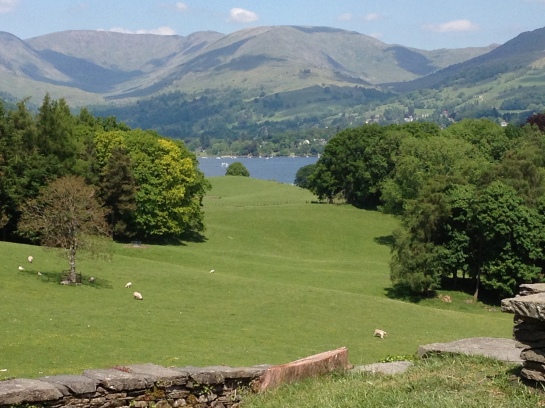 The view from Wray castle yesterday