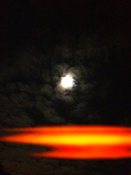 Dark, man, dark. Clouds over the moon a few nights ago.