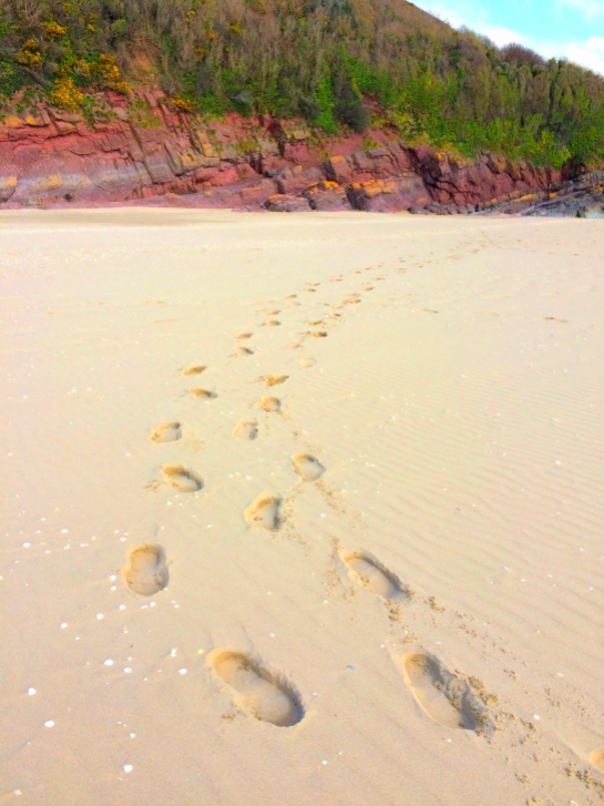 Footprints, my mother and I 